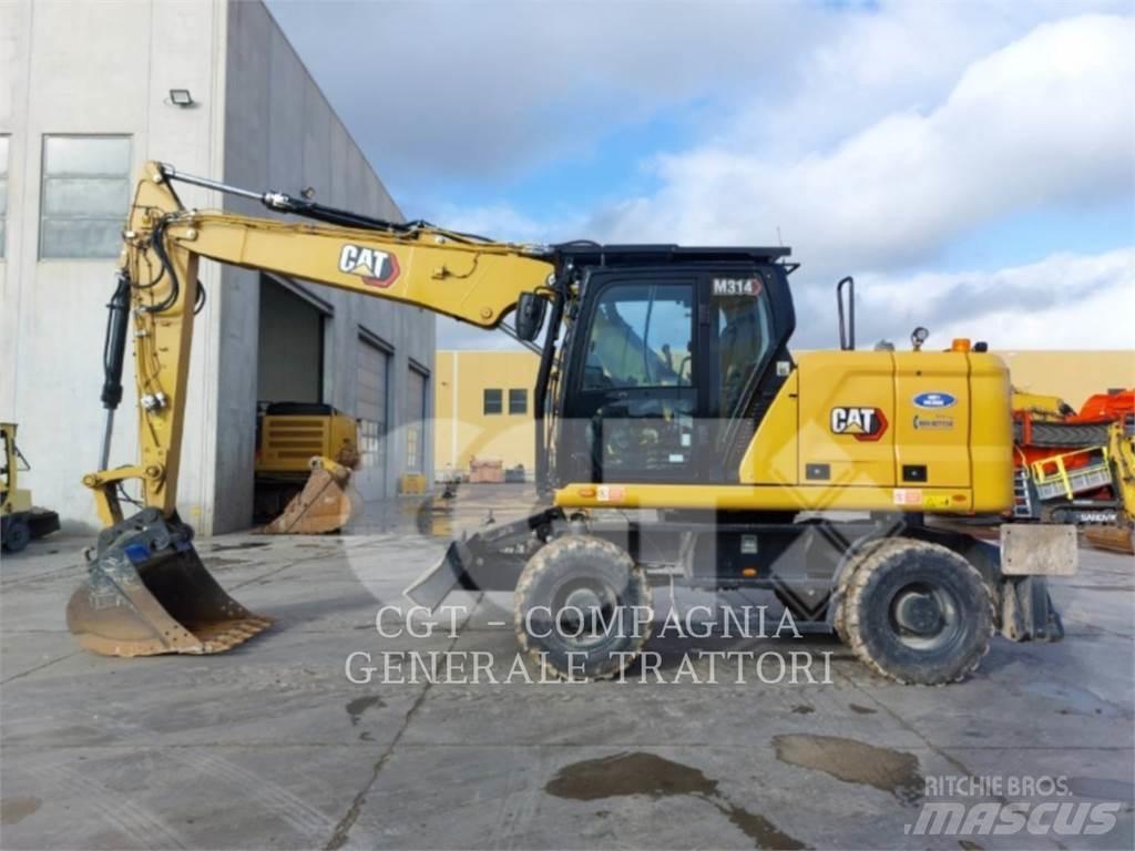 CAT M314 Bagri na kolesih