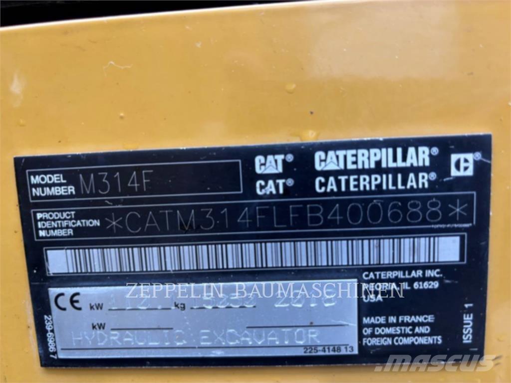 CAT M314F Bagri na kolesih