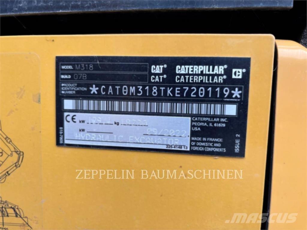 CAT M318-07A Bagri na kolesih