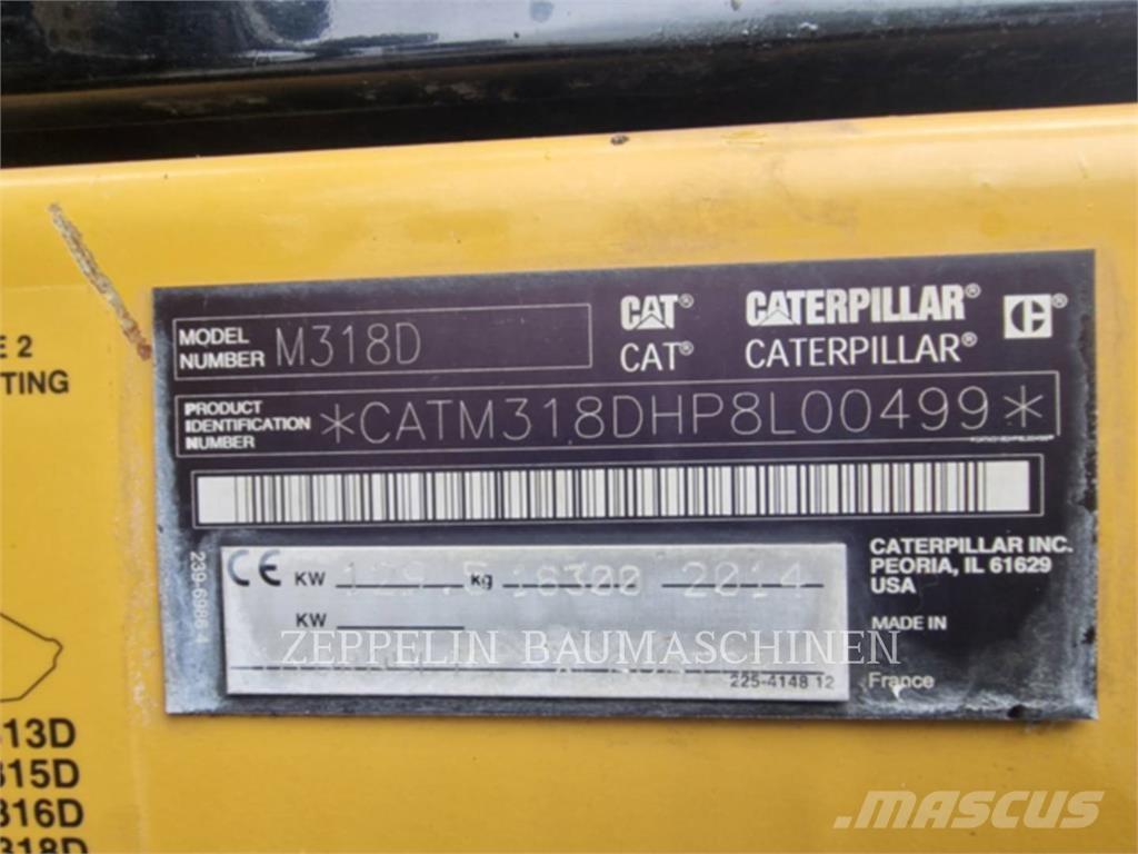 CAT M318D Bagri na kolesih