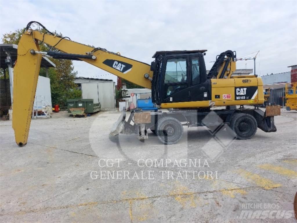 CAT M318D MH Bagri na kolesih