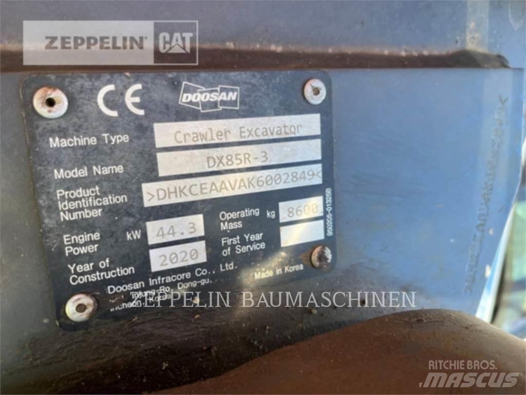 Doosan DX85R-3 Bagri goseničarji