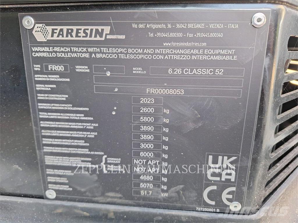 Faresin 6.26 Teleskopski viličarji