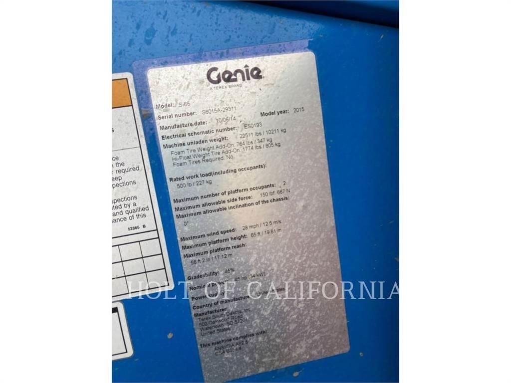 Genie BOOM S65 Zglobne dvižne ploščadi