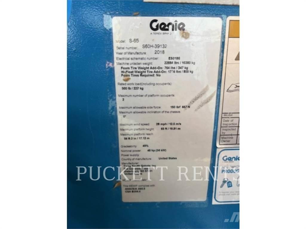 Genie S-65 Zglobne dvižne ploščadi