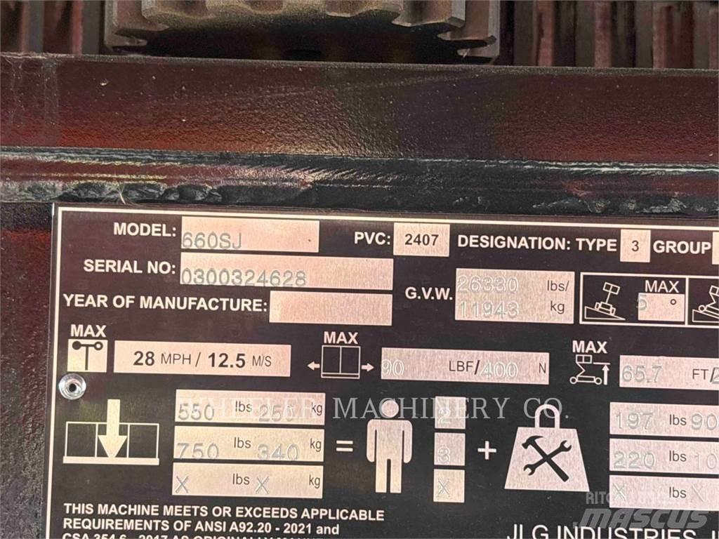 JLG 660SJ Zglobne dvižne ploščadi