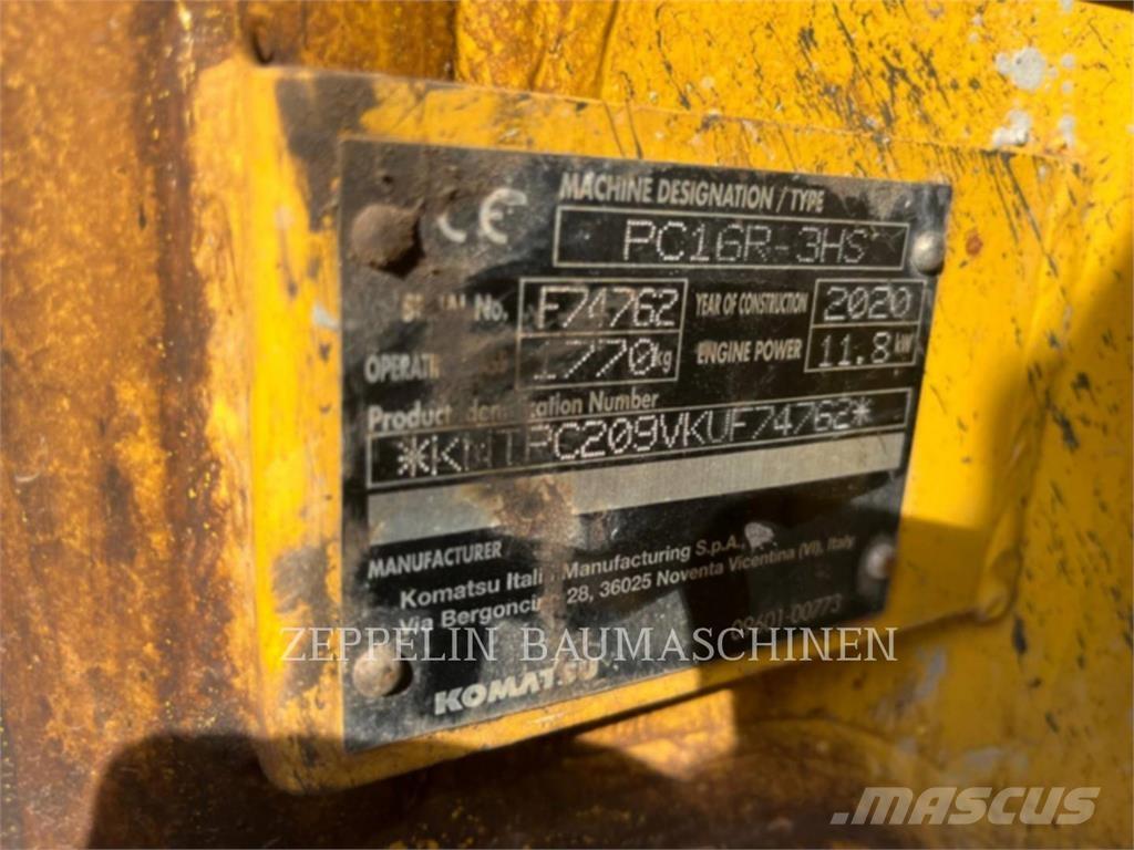Komatsu PC16R Bagri goseničarji
