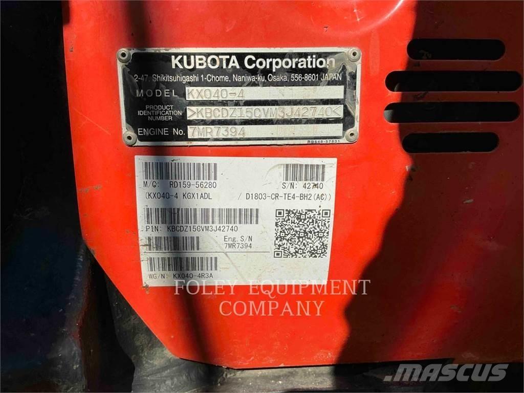 Kubota KX040-4 Bagri goseničarji