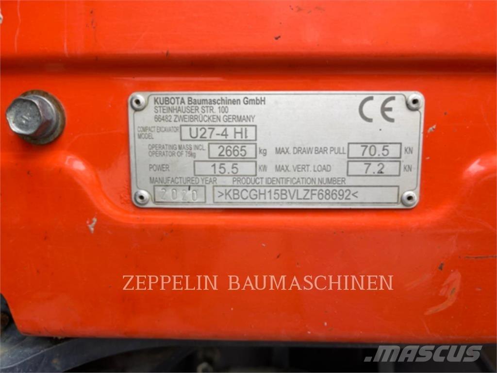 Kubota U27-4 Bagri goseničarji