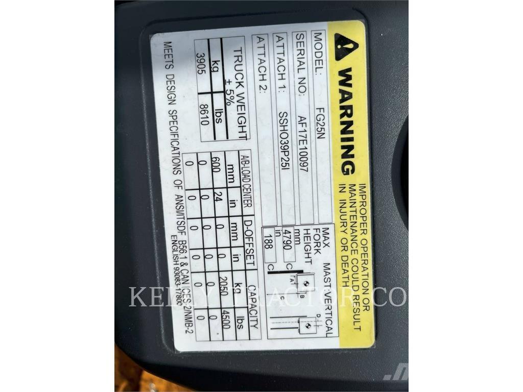 Mitsubishi MITFG25N Plinski viličarji