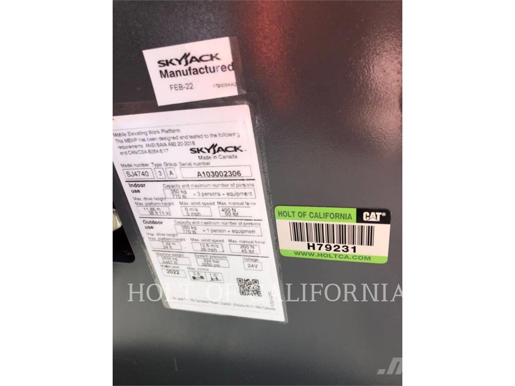 Skyjack SCISSOR40E Škarjaste dvižne ploščadi