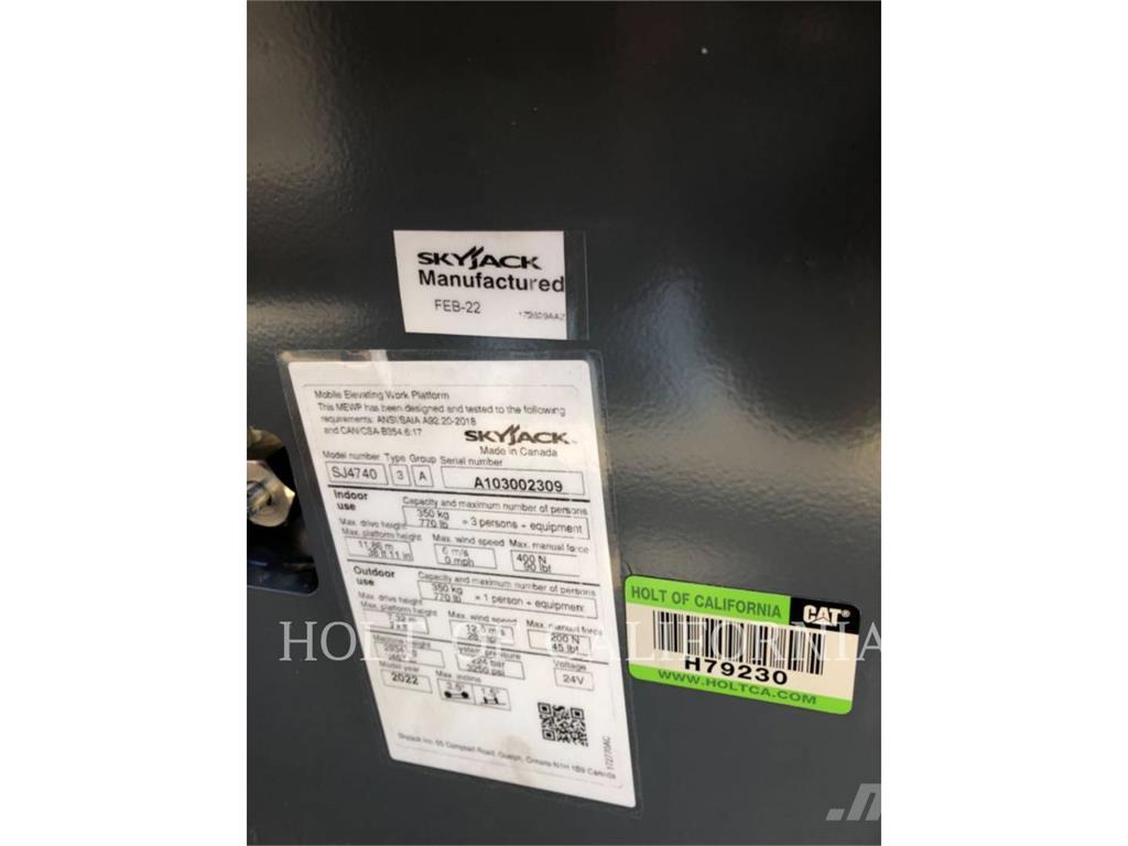 Skyjack SCISSOR40E Škarjaste dvižne ploščadi