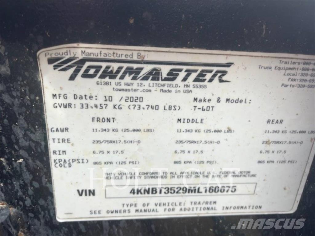 TOWMASTER T-60T Druge prikolice