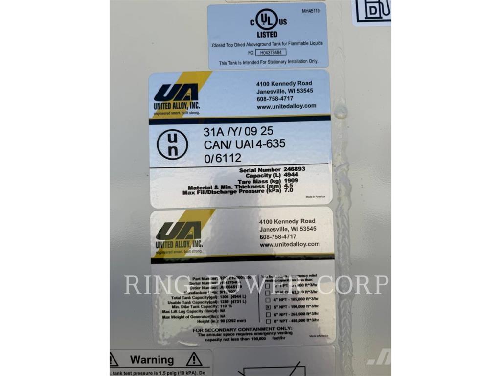 United 1250 GALLON Gradbeništvo - drugo