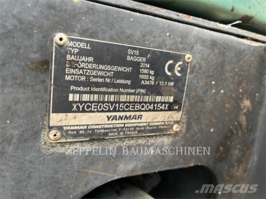 Yanmar SV15 Bagri goseničarji