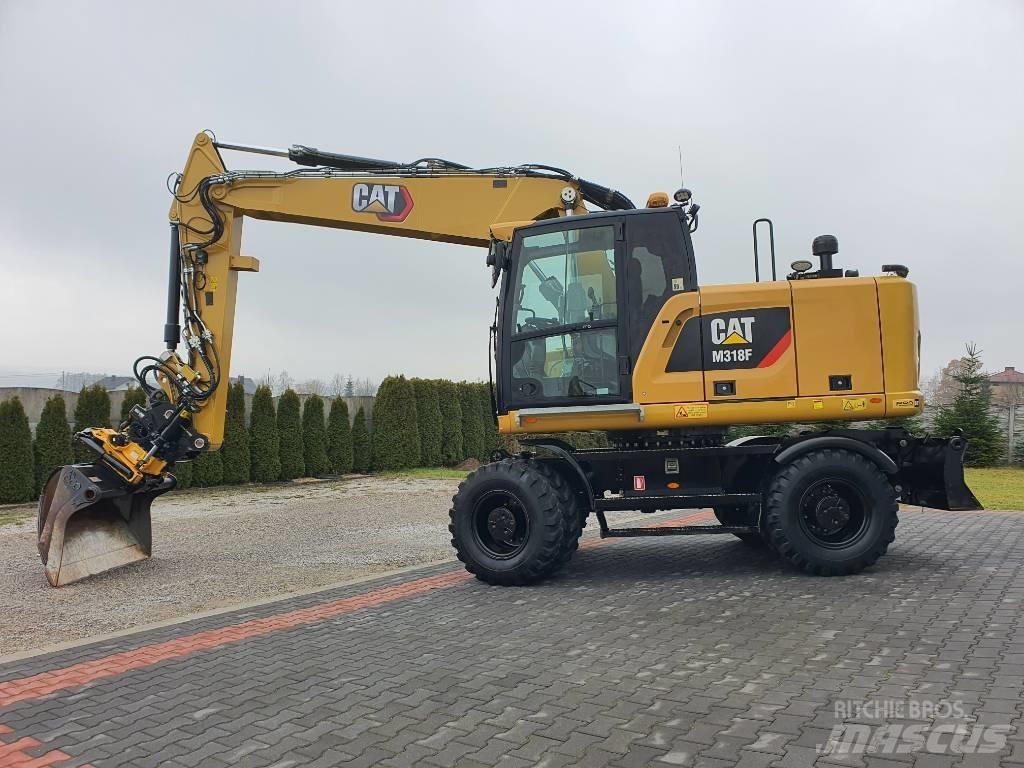 CAT M 318 F Bagri na kolesih