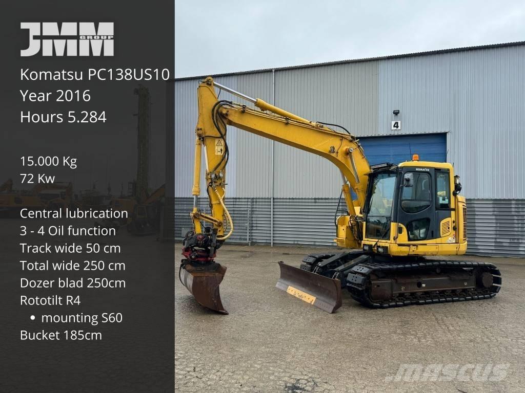 Komatsu PC 138 US-10 Bagri goseničarji