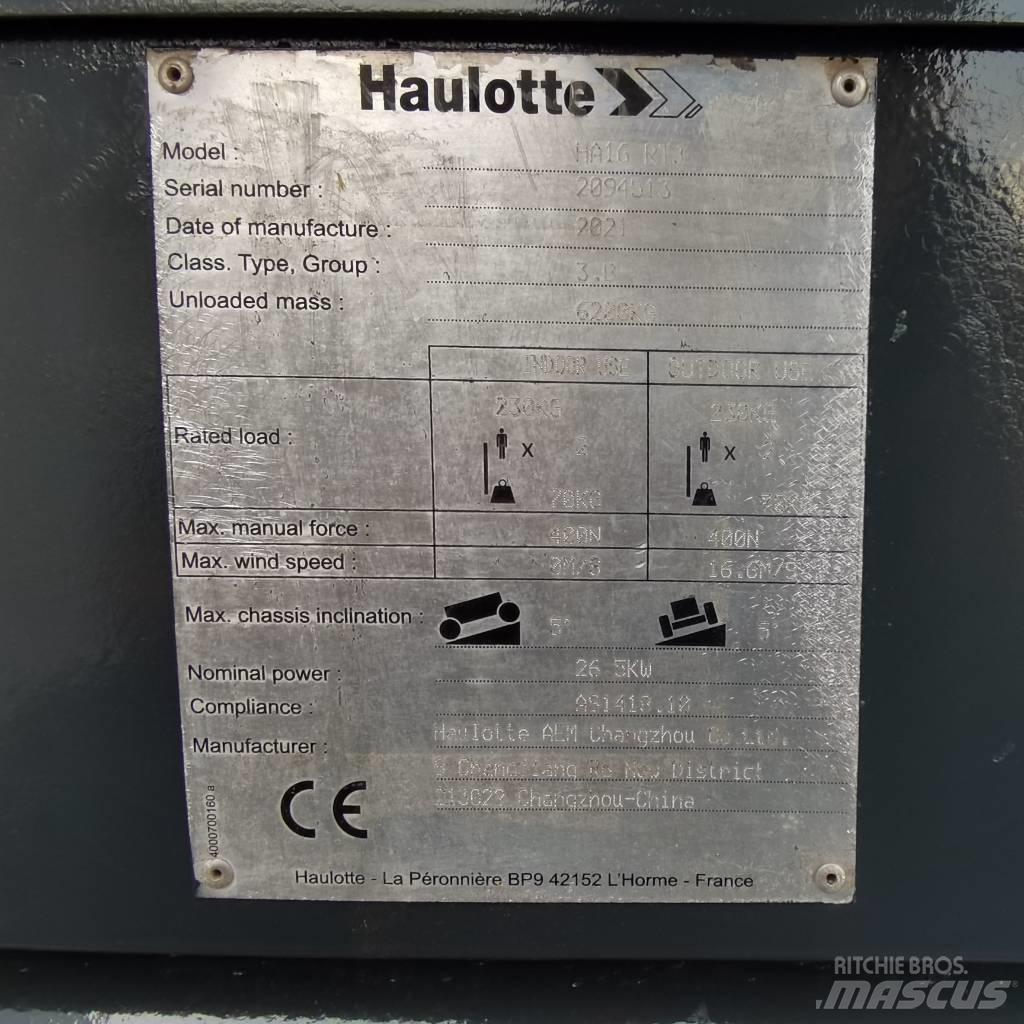 Haulotte HA16RTJ Zglobne dvižne ploščadi