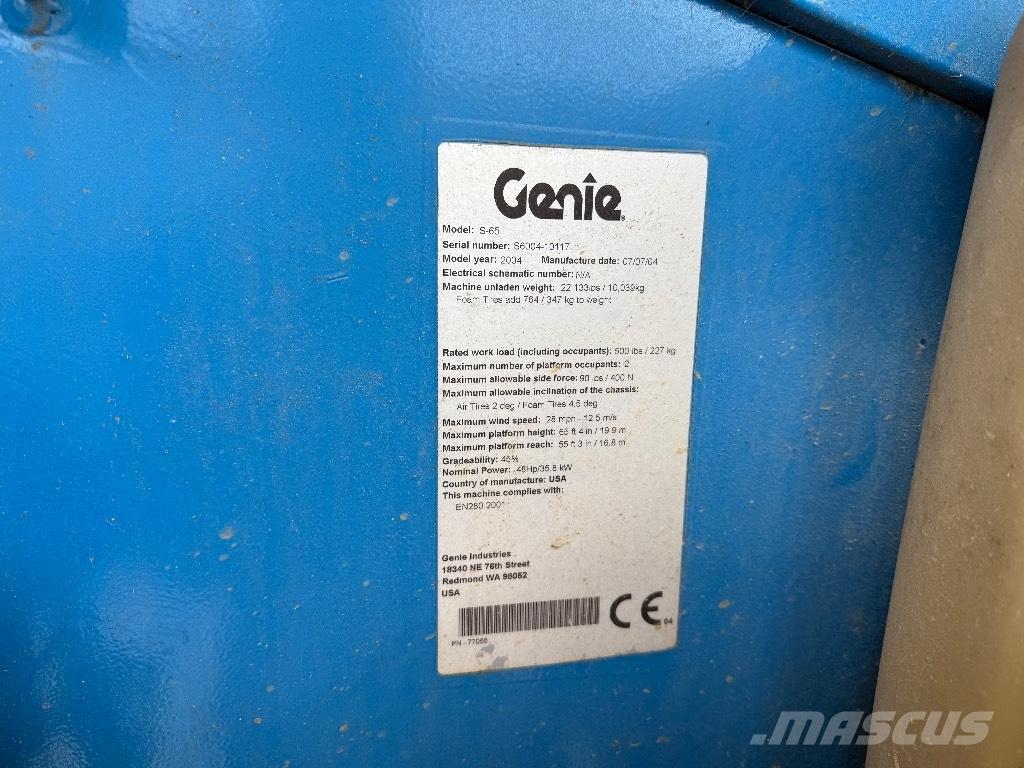 Genie S 65 D Teleskopske dvižne ploščadi