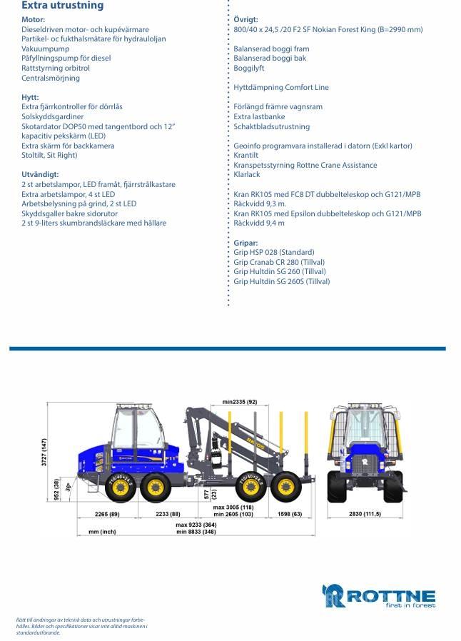 Rottne F11E Forwarderji