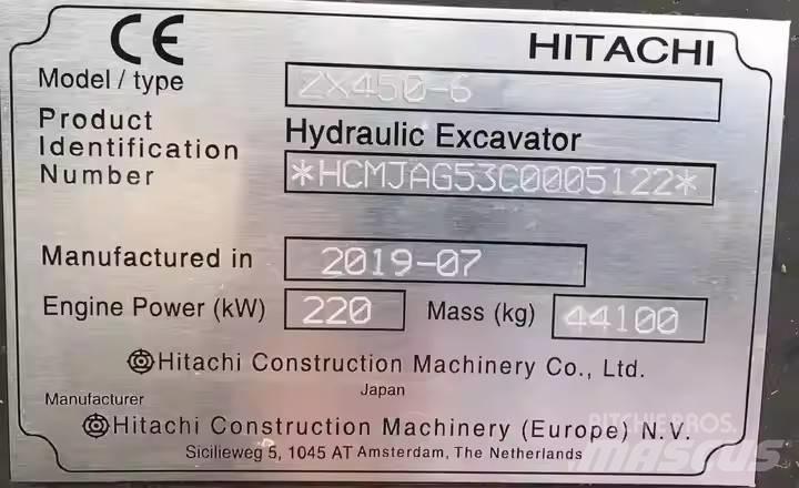 Hitachi ZX450H Bagri goseničarji