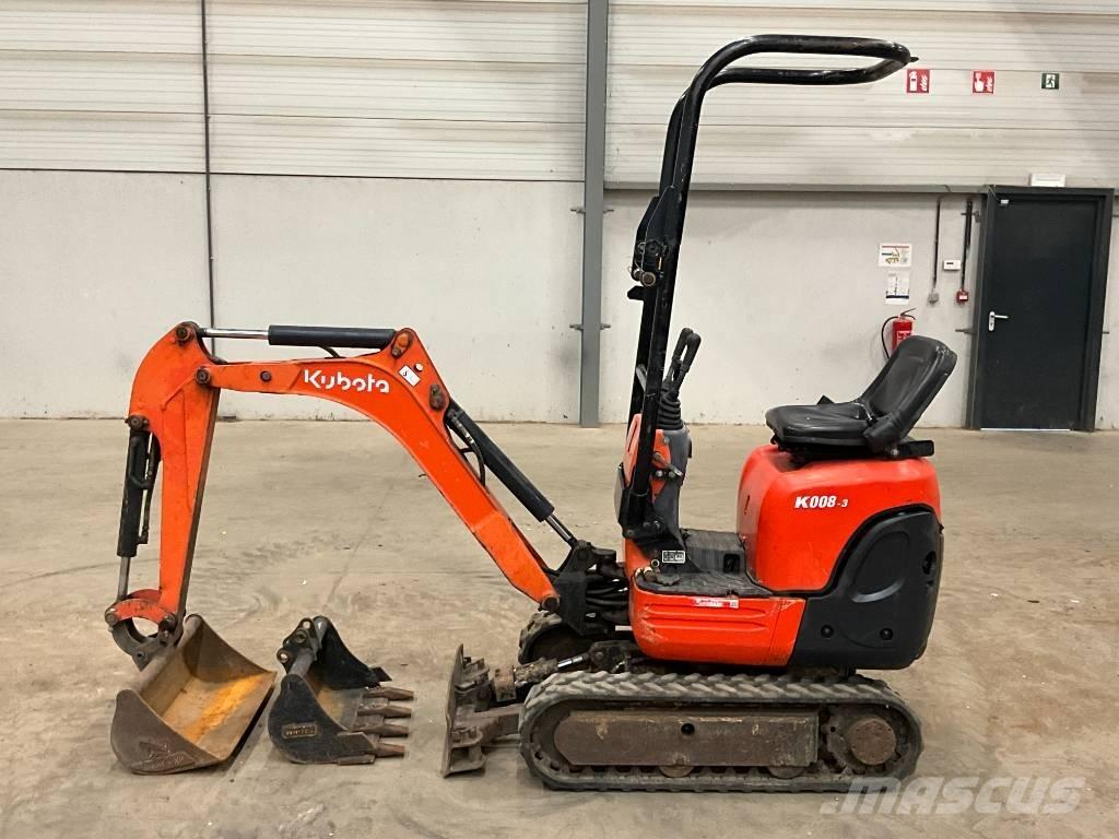 Kubota K 008-3 Mini bagri <7t