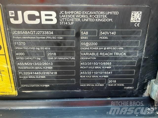 JCB 540-140 Teleskopski viličarji