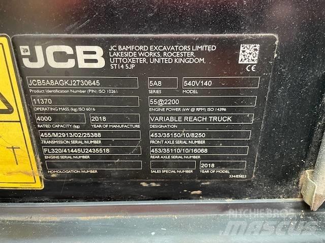 JCB 540-140 Teleskopski viličarji
