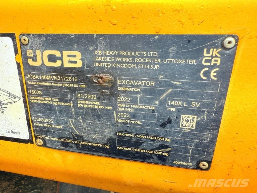 JCB 140 X Bagri goseničarji