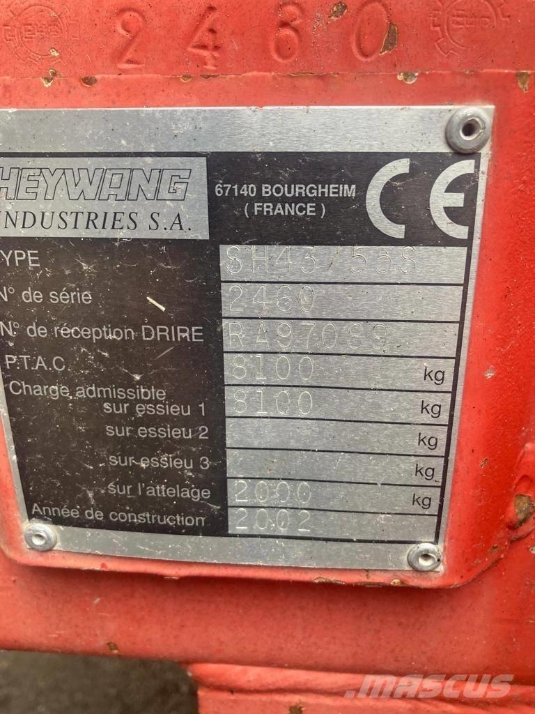 Heywang SH 43/55 S Trosilniki gnoja