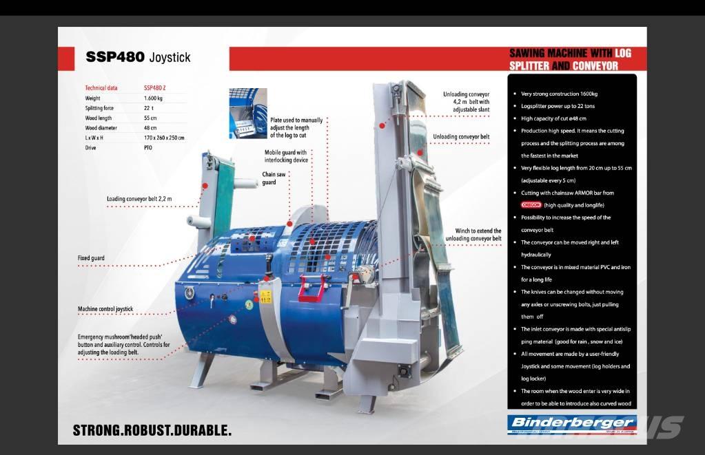 Binderberger SSP 480 Cepilniki, lesni drobilci, in žage