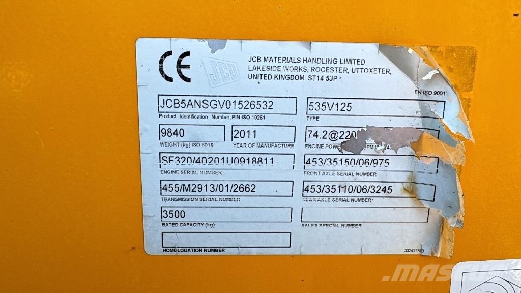 JCB 535-125 Hiviz Teleskopski viličarji