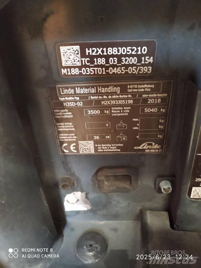 Linde H 35 D Dizelski viličarji