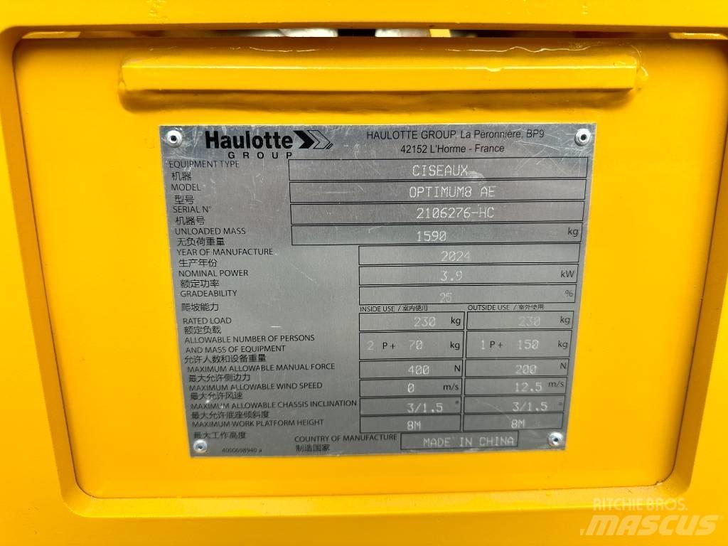 Haulotte OPTIMUM 8 Škarjaste dvižne ploščadi