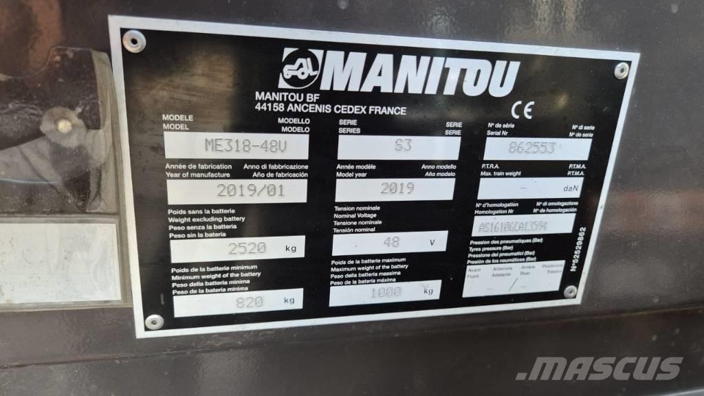 Manitou ME 318 Električni viličarji