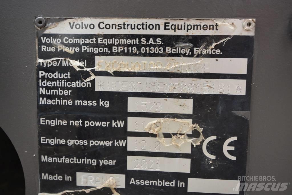 Volvo EC 15 E Mini bagri <7t