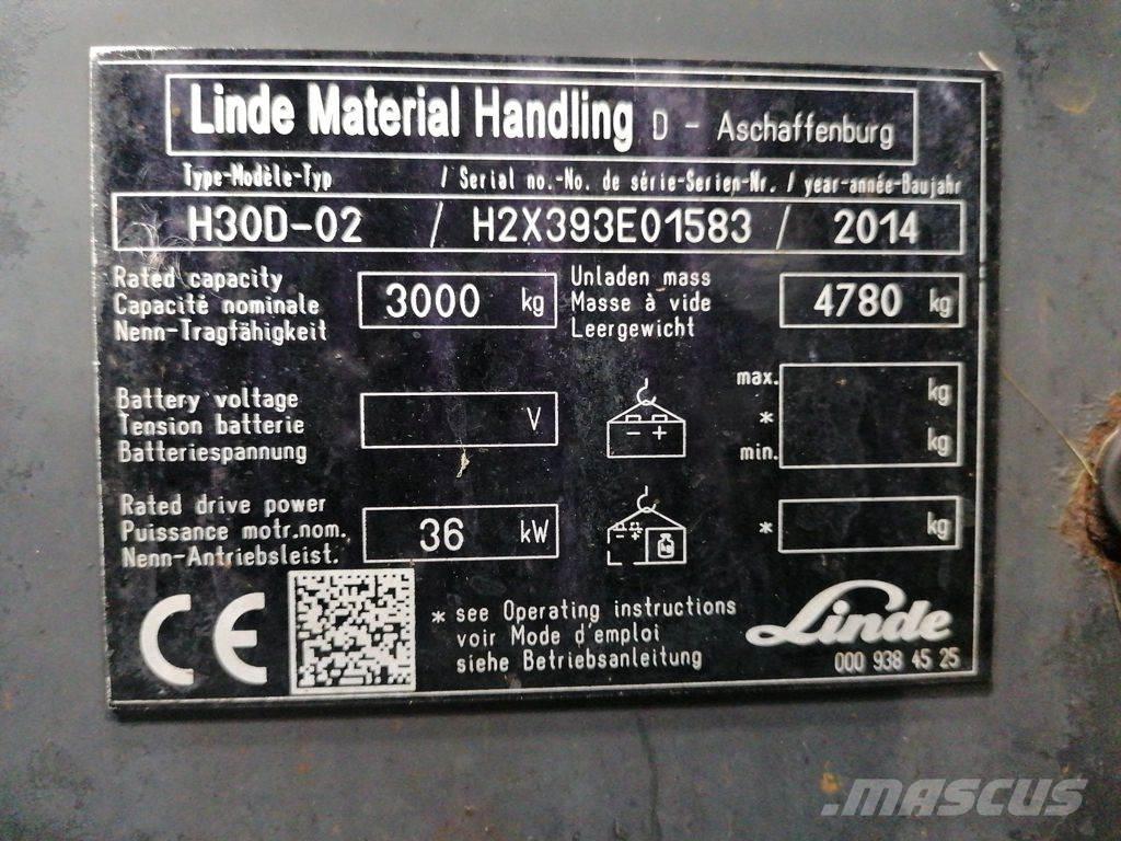 Linde H30D-02 Dizelski viličarji