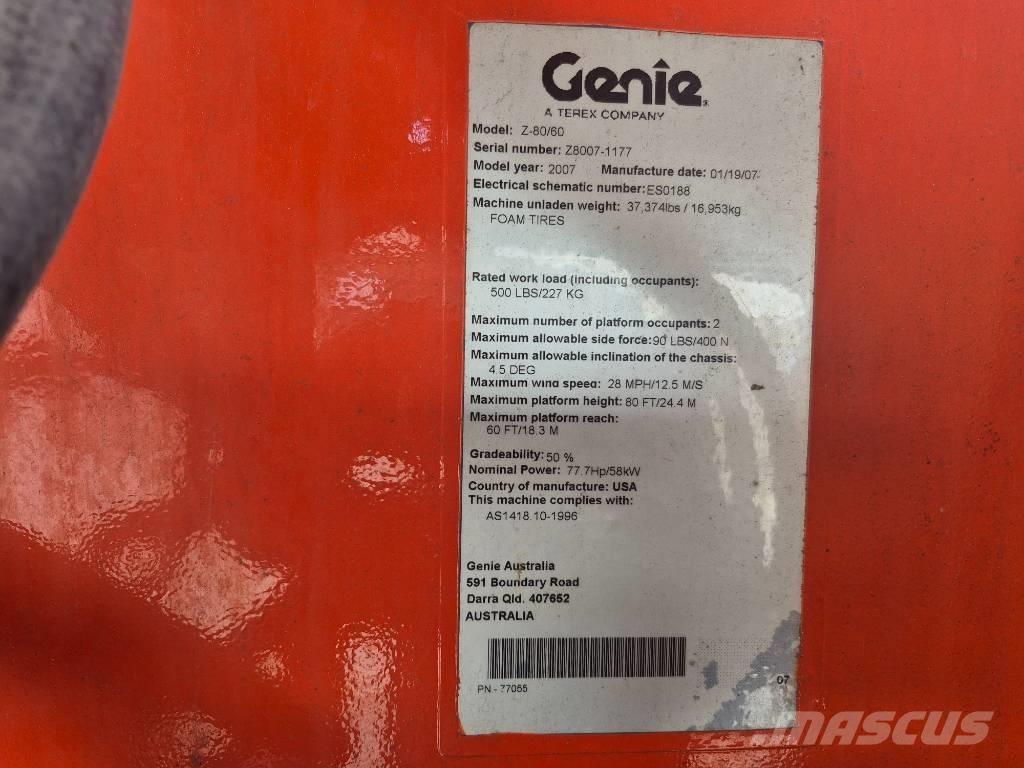 Genie Z 80/60 Zglobne dvižne ploščadi