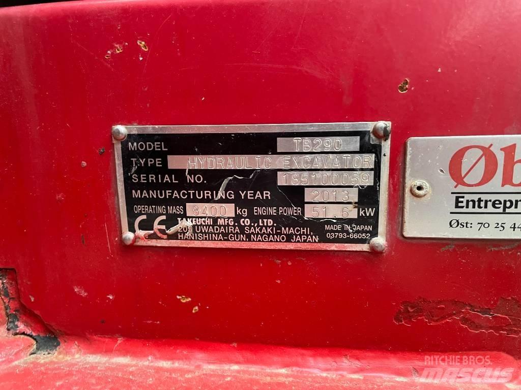 Takeuchi TB290 Midi bagri 7t – 12t