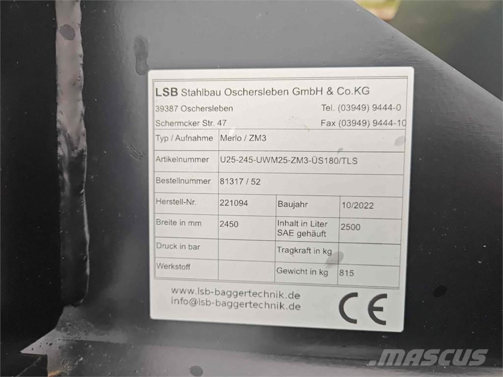 LSB U25-245 Priključki za čelni nakladalec