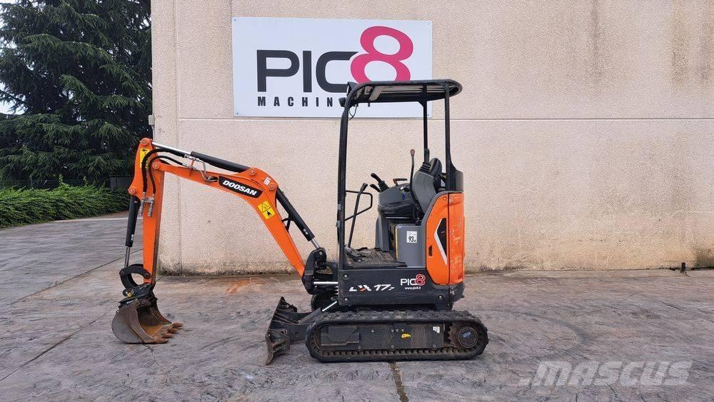 Doosan DX 17 Mini bagri <7t