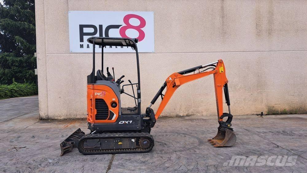 Doosan DX 17 Mini bagri <7t