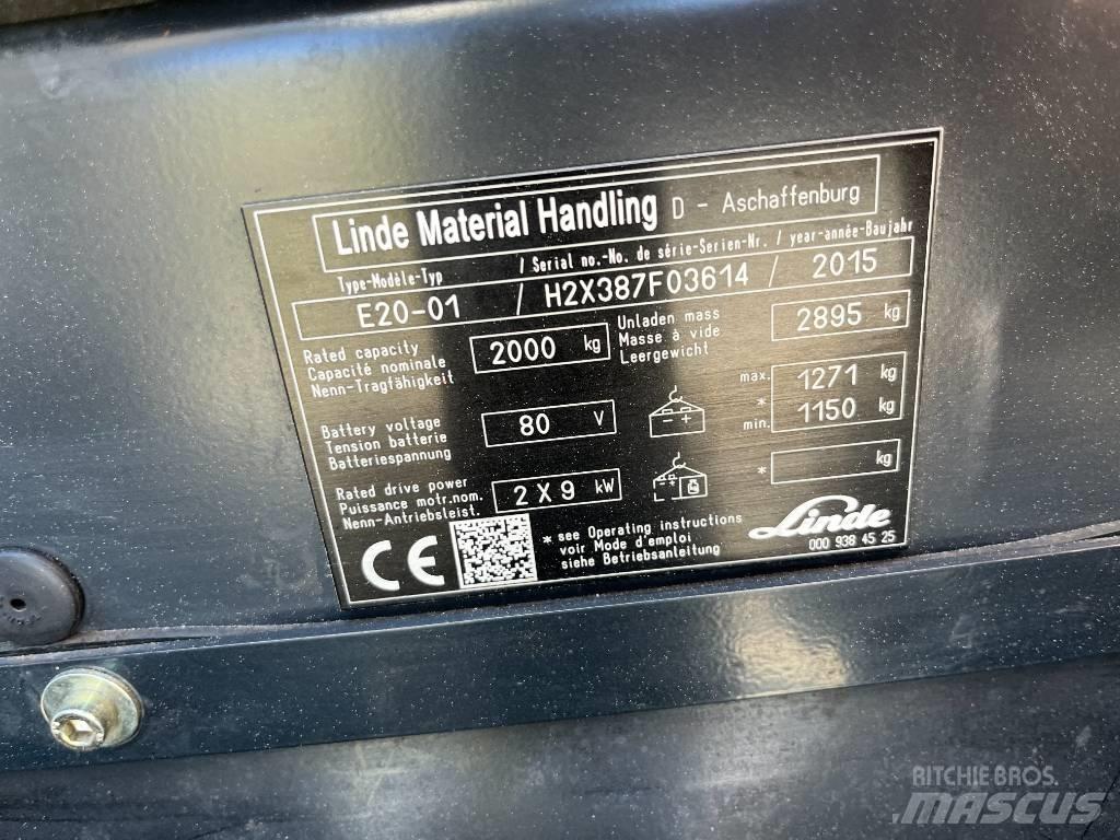 Linde E20-01 Električni viličarji