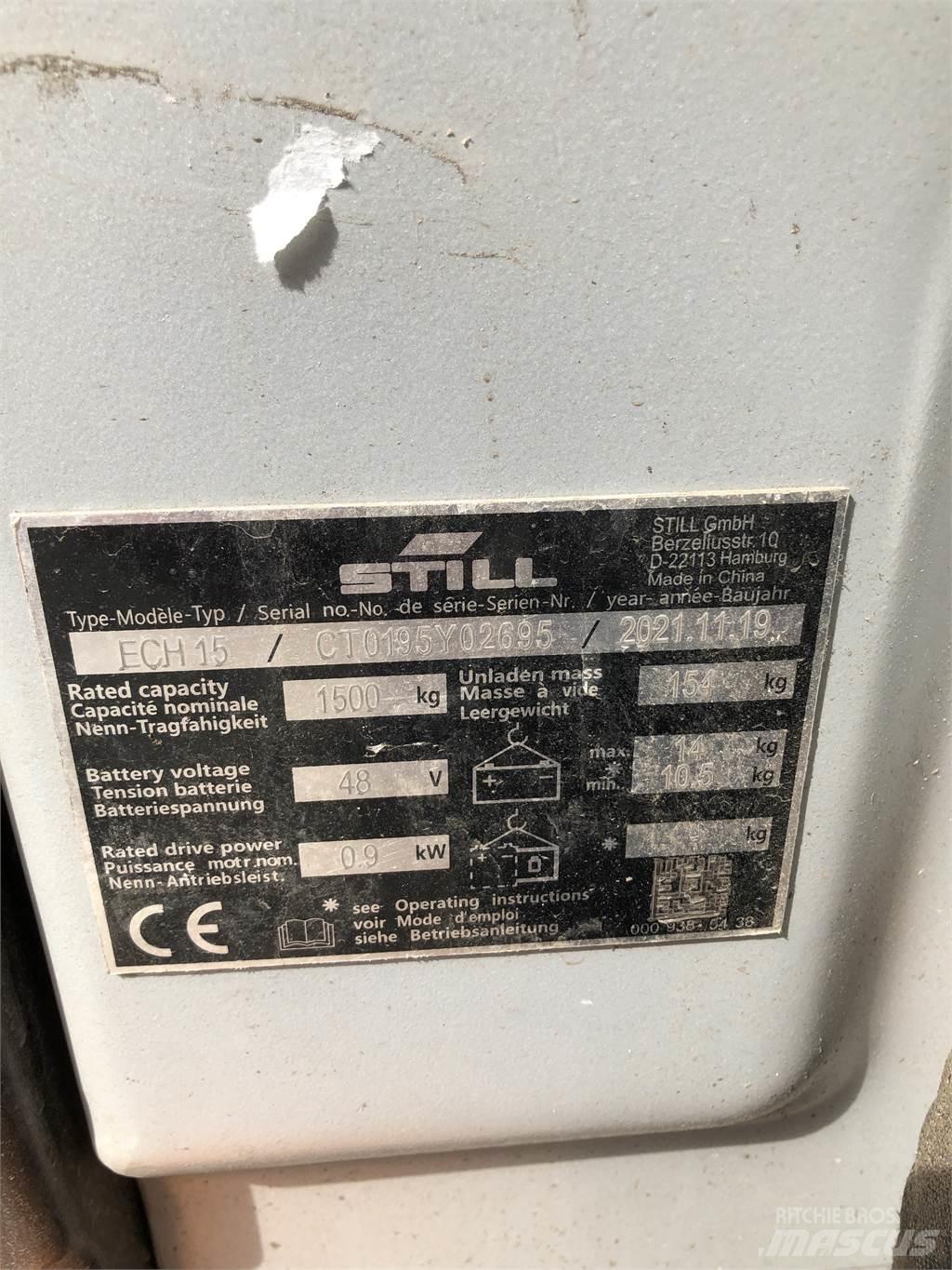 Still ECH 15 Električni nizko dvižni viličar