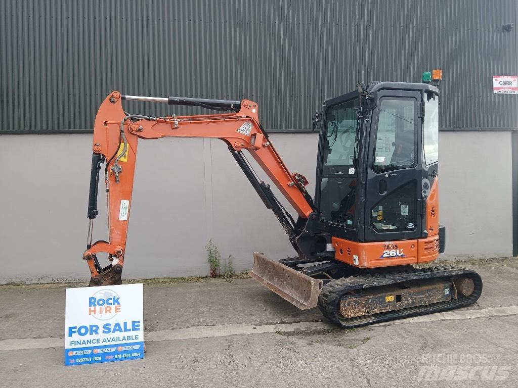 Hitachi ZX 26 U-6 Mini bagri <7t
