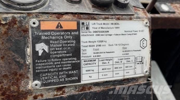 Hyster H 8.00 XL 5 Samopogonski ročni viličarji