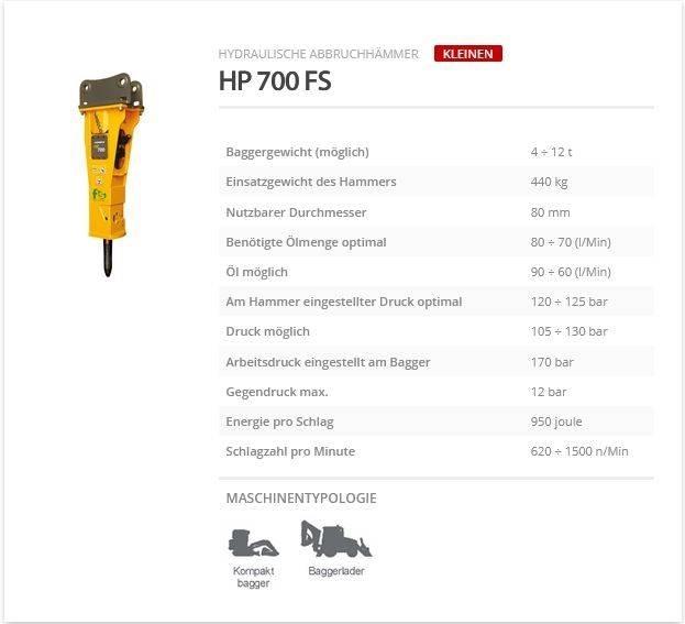 Indeco HP 700 FS Kladiva