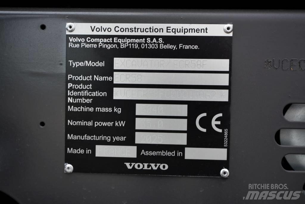 Volvo ECR 58 F Mini bagri <7t