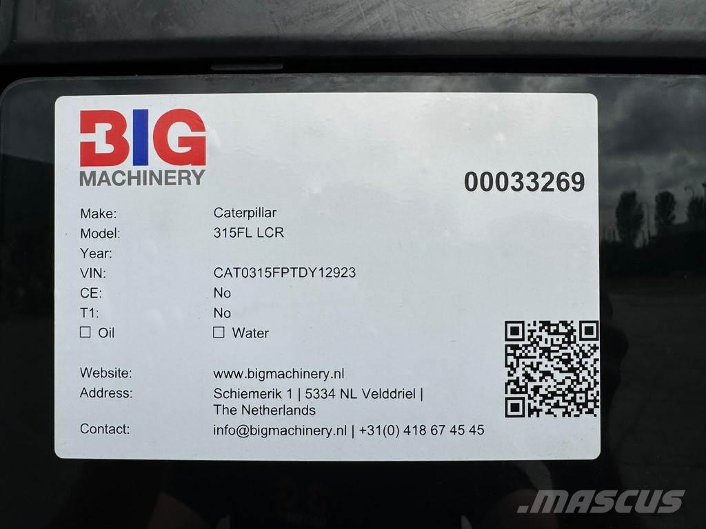 CAT 315F LCR Bagri goseničarji