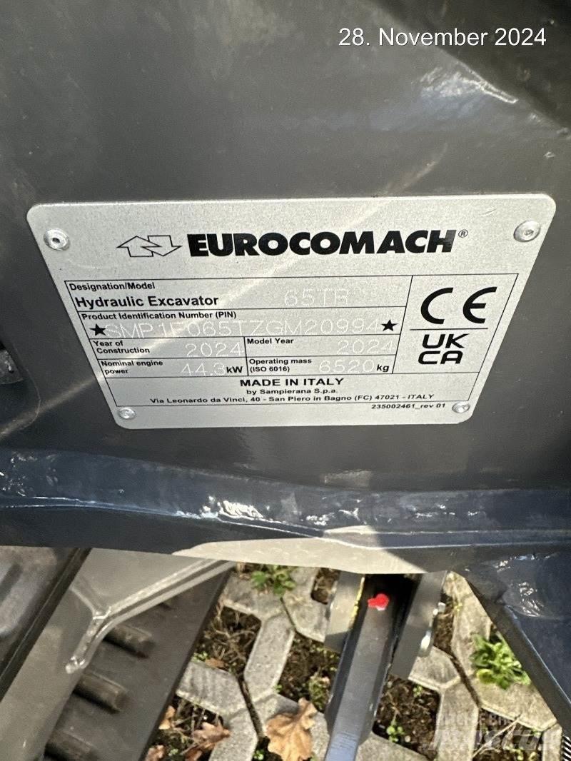 Eurocomach 65TR Mini bagri <7t